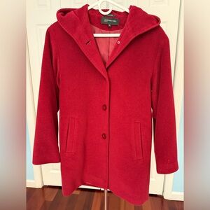 Jones New York Red Wool Blend Coat